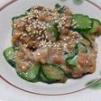 納豆・梅・胡瓜の和え物