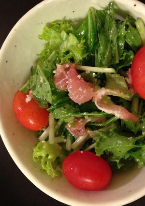 イタリアンな水菜サラダ-レシピのメイン写真