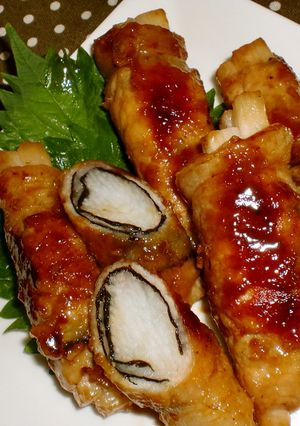 磯辺風☆豚肉の山芋巻き☆-レシピのメイン写真