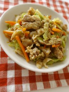 野菜炒め〜ゴママヨ醤油で-レシピのメイン写真