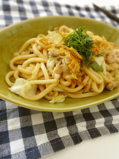 焼きうどん〜梅マヨポン-レシピのメイン写真