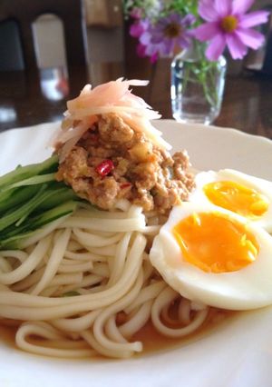 岩下の肉味噌新生姜うどん♪-レシピのメイン写真