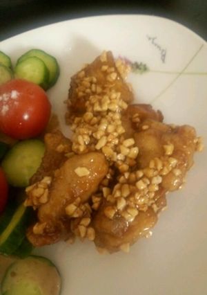アーモンドの食感が最高♪鶏の甘酢がらめ-レシピのメイン写真