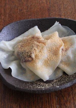 つぶあんチーズさつま芋入り餃子の皮餅-レシピのメイン写真