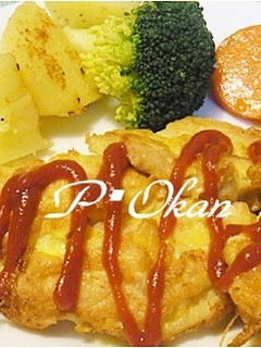 節約メニュー☆しっとりムネ肉でピカタ-レシピのメイン写真