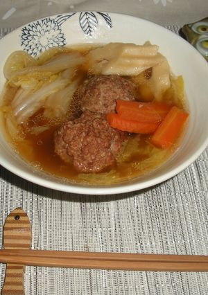 白菜と肉団子鍋-レシピのメイン写真