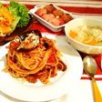 茄子のボロネーゼ風トマトパスタ