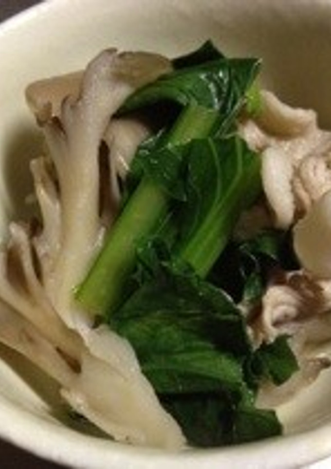 舞茸と小松菜と豚肉の煮浸し-レシピのメイン写真
