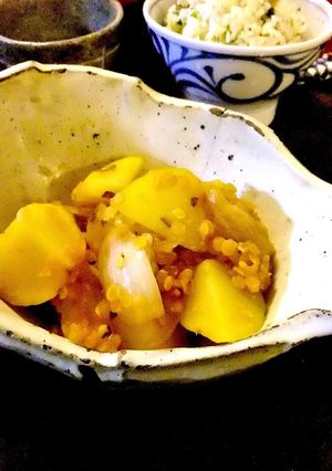 ビーガンのレンズ豆で肉じゃが風-レシピのメイン写真