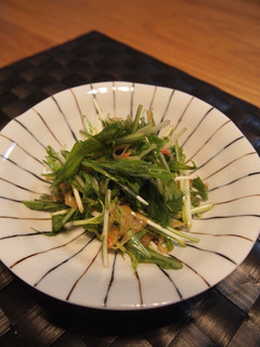 水菜の梅サラダ♪-レシピのメイン写真
