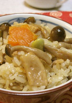 塩麹入りキノコご飯-レシピのメイン写真