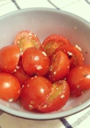 【簡単】ミニトマト塩麹和え イタリア風-レシピのメイン写真