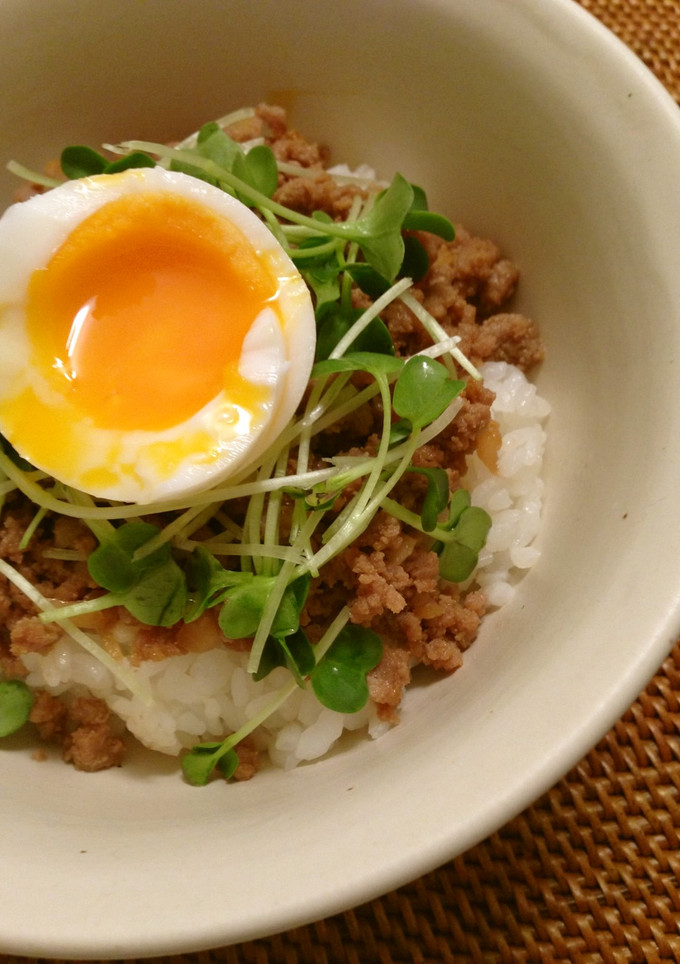 * しょうが焼きのそぼろ丼 *-レシピのメイン写真