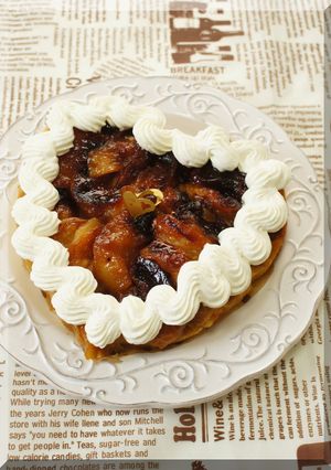 *キャラメルりんご＆アーモンドのケーキ♪-レシピのメイン写真