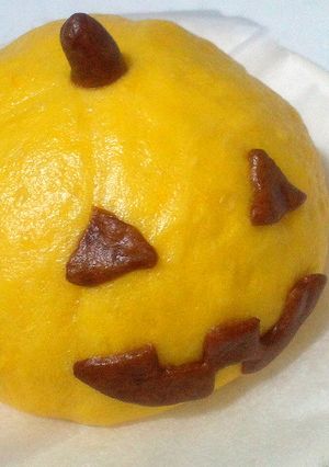 かぼちゃあんまん（ハロウィンver.)-レシピのメイン写真