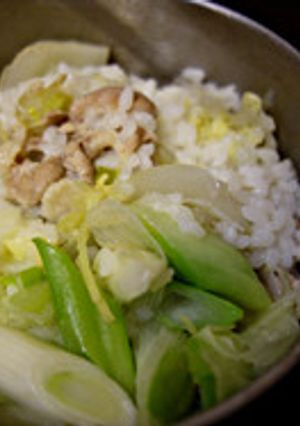 山ごはん｜豚バラと白菜の重ね炊き込みご飯-レシピのメイン写真