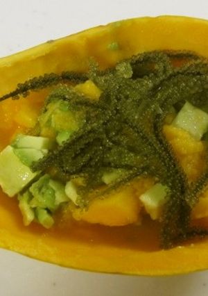 海ぶどうフルーツサラダ-レシピのメイン写真