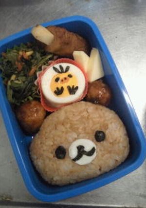 キャラ弁☆リラックマ&キイロイトリ-レシピのメイン写真