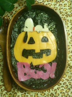 ハロウィン弁当☆スヌーピー-レシピのメイン写真
