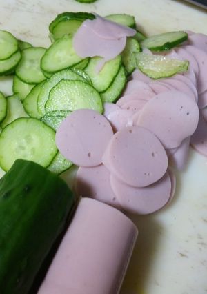 サラダの薄い魚肉くん-レシピのメイン写真