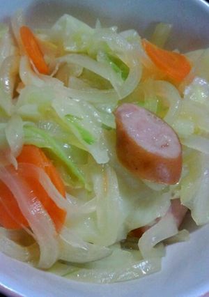 野菜とウインナーのコンソメ蒸し-レシピのメイン写真