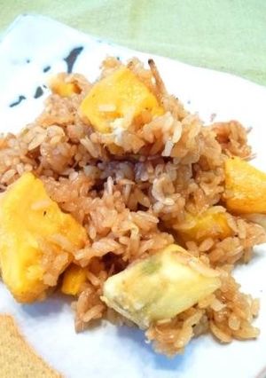 さつまいもの味噌おこわ-レシピのメイン写真