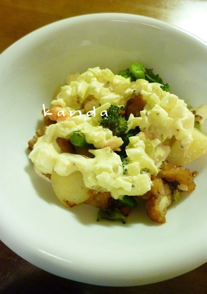 余った唐揚げの野菜炒め＊タルタルソースで-レシピのメイン写真