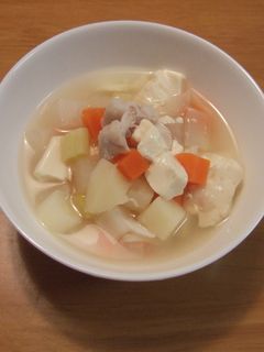 たらと野菜のスープ-レシピのメイン写真