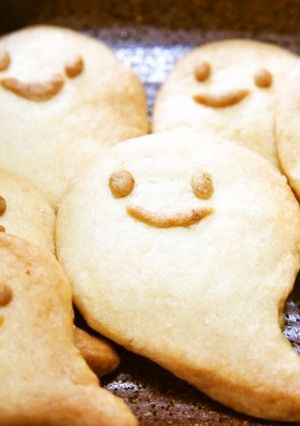 ハロウィンに♪簡単！おばけクッキー-レシピのメイン写真