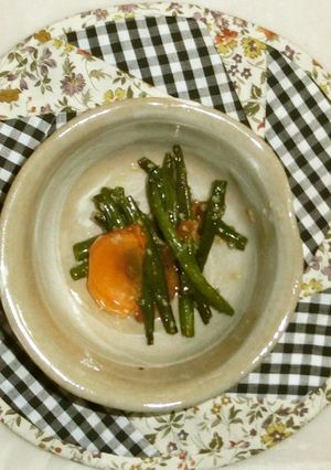 柿でいんげんの和えもの-レシピのメイン写真