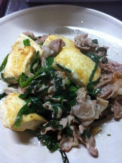 豚ニラ豆腐-レシピのメイン写真