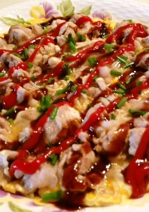 簡単！豚肉とキノコの卵とじ-レシピのメイン写真