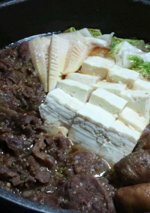 無水！コストコのプルコギですき焼き-レシピのメイン写真