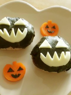 *ジャックランタンおにぎり☆ハロウィン*-レシピのメイン写真