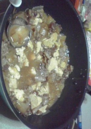 ずぼらな肉豆腐♪-レシピのメイン写真