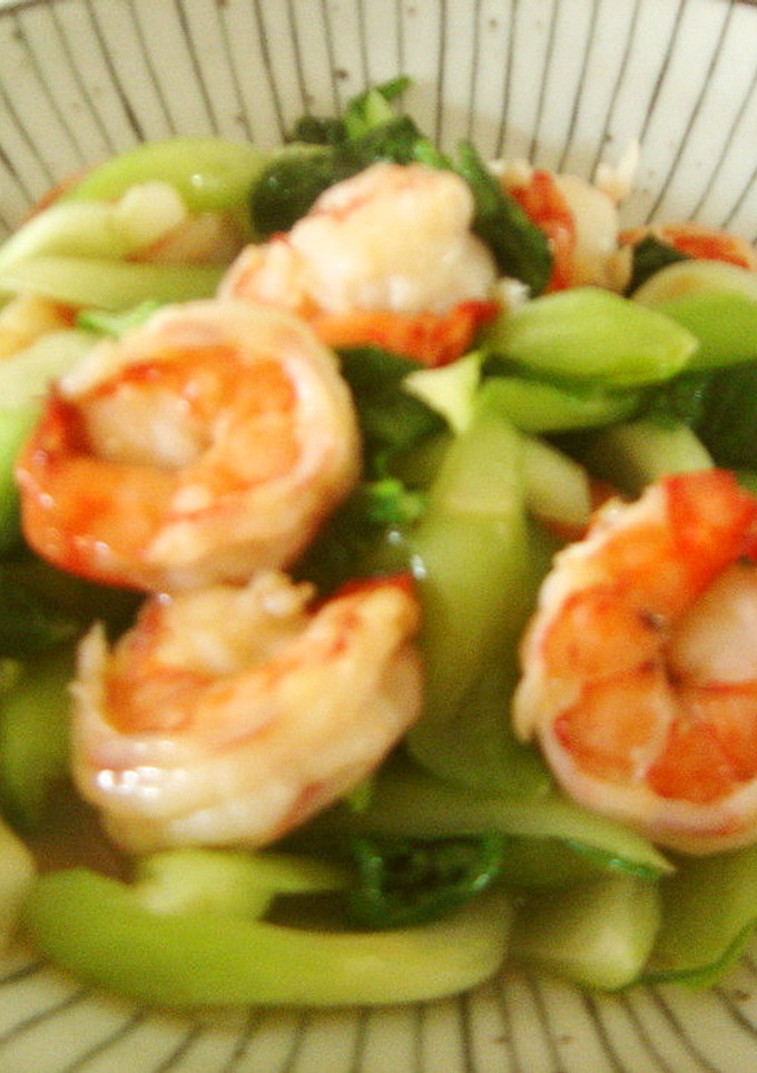 青梗菜とエビの中華炒め-レシピのメイン写真