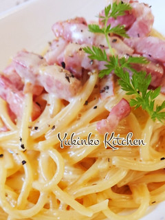 おうちパスタ✻カルボナーラ-レシピのメイン写真