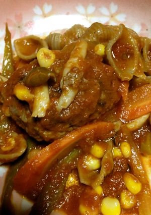 煮込みハンバーグ-レシピのメイン写真