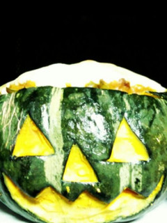 ハロウィン かぼちゃのカレーグラタン☆-レシピのメイン写真