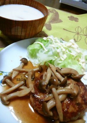 豚ひきにくのバター醤油ハンバーグ-レシピのメイン写真