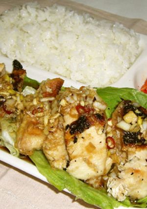 鶏むね肉の油淋ソースかけ(ヘルシー版)-レシピのメイン写真