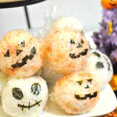 子供向け♪簡単ハロウィンおにぎり-レシピのメイン写真