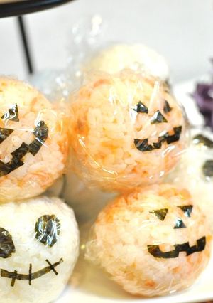 子供向け♪簡単ハロウィンおにぎり-レシピのメイン写真