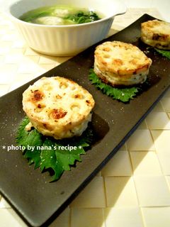 お弁当にふわふわ肉だね★蓮根の挟み焼き-レシピのメイン写真