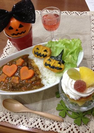 カレーのトッピング（ハロウィン）-レシピのメイン写真