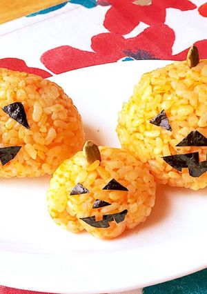 ハロウィン♪ジャックオーランタンおにぎり-レシピのメイン写真