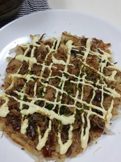 簡単☆もやしとたっぷりチーズのお好み焼風-レシピのメイン写真