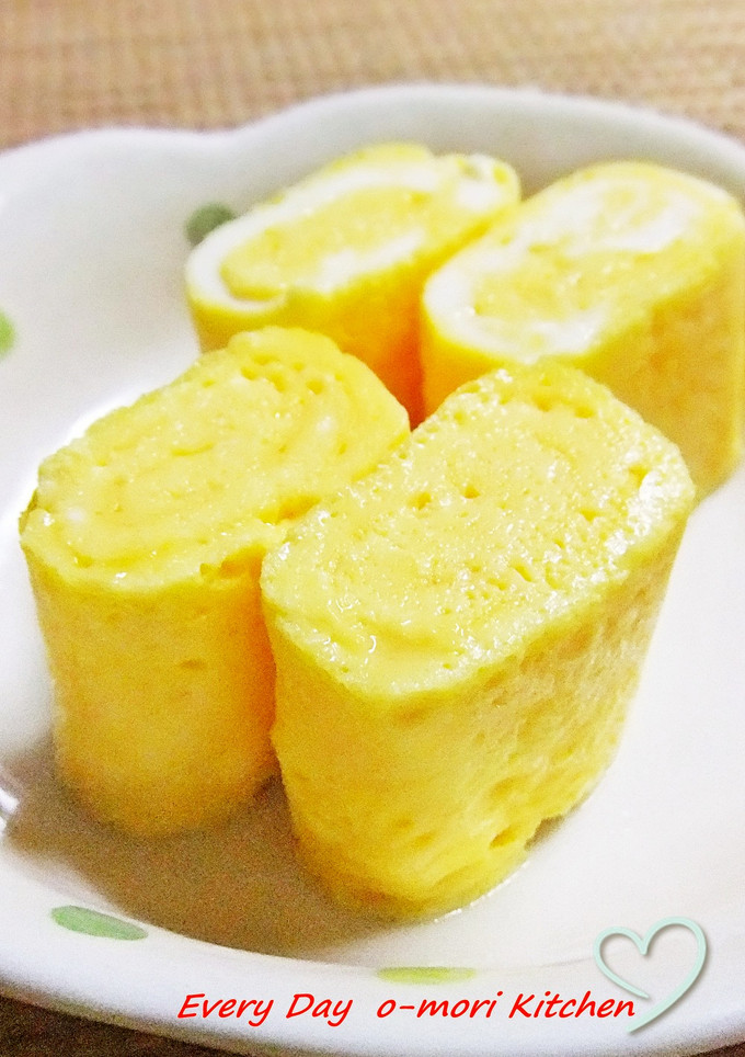 卵１個で♡しっとりきれいな黄色の卵焼き-レシピのメイン写真