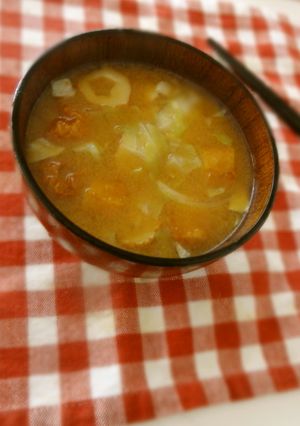 ごぼ天のお味噌汁-レシピのメイン写真