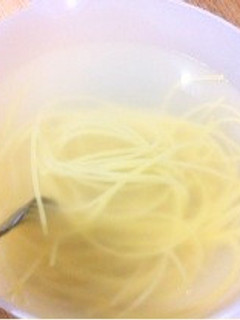 レンジでチン♪簡単なパスタの茹で方-レシピのメイン写真